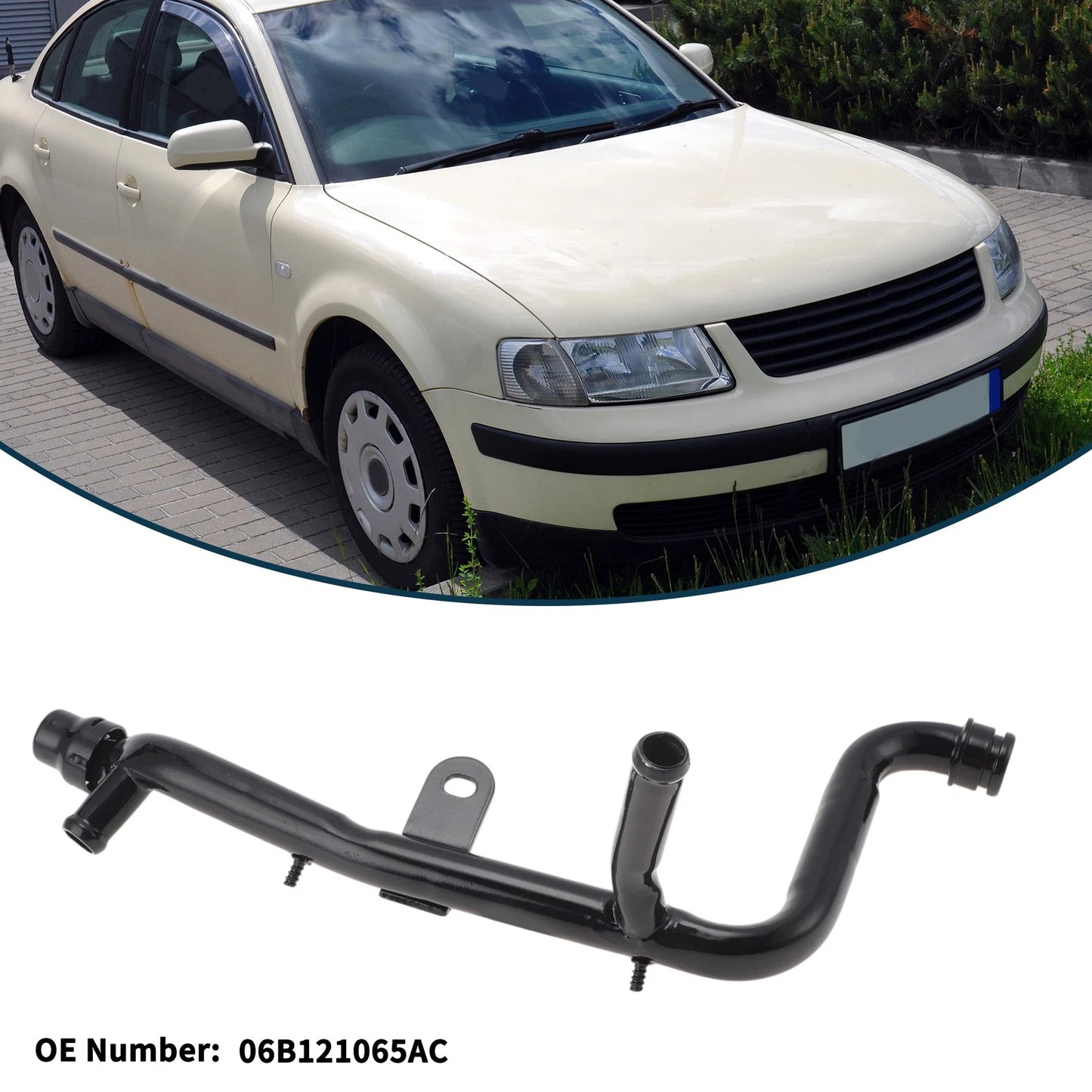 Radiator Hose for Volkswagen Passat (2001–2005) No. 06B121065AC