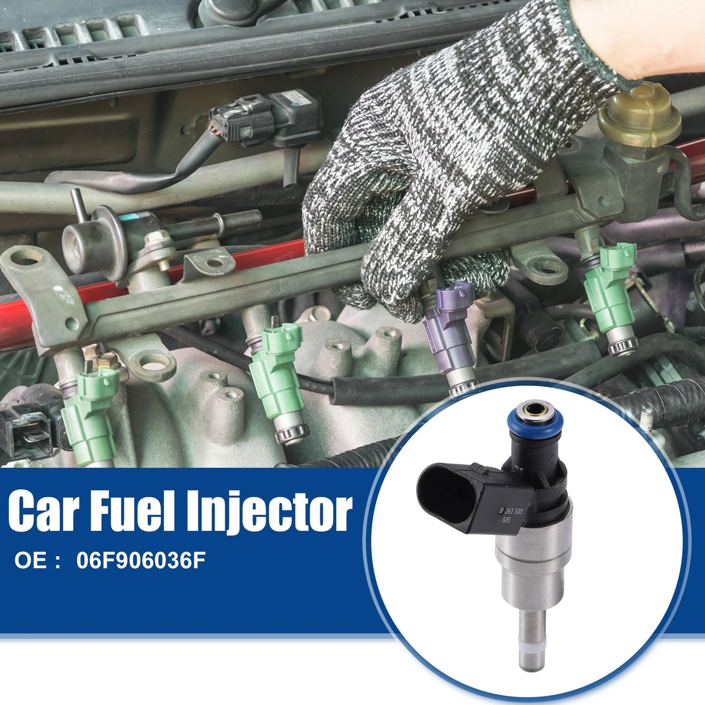 Fuel Injector Nozzle for VW Golf R 2.0L M/T (2012–2013) 06F906036F