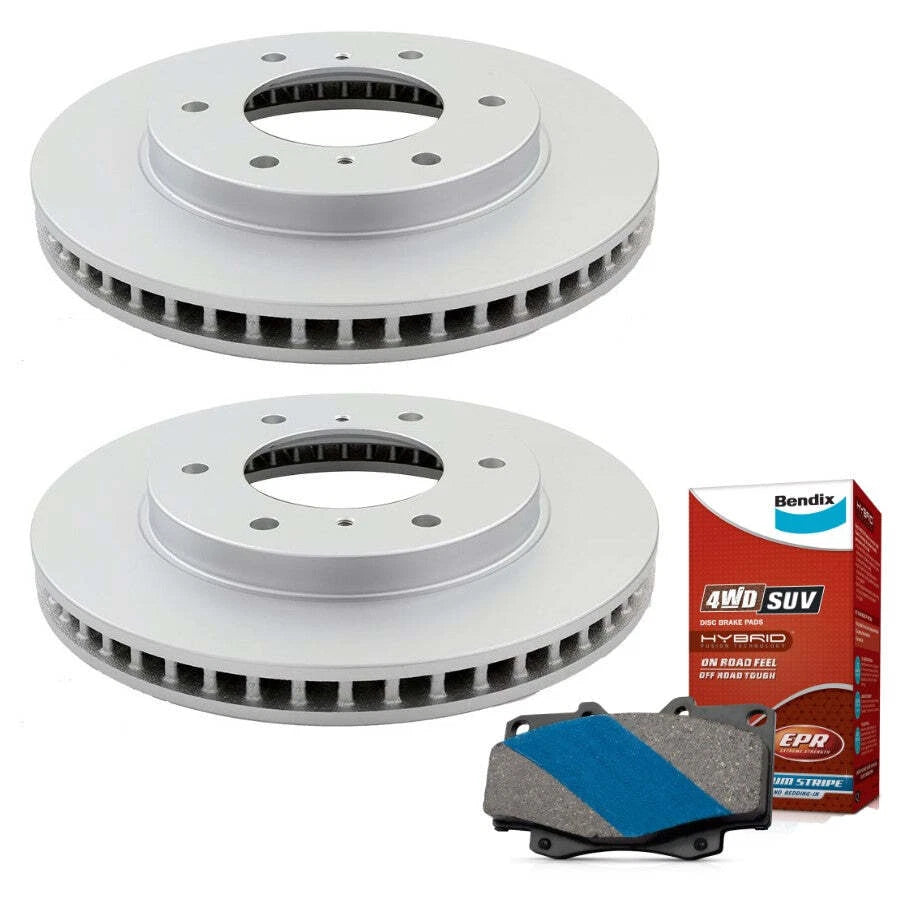 Set of Front Brake Pads and Rotors for Mitsubishi Triton (MN-ML-MQ-MR)