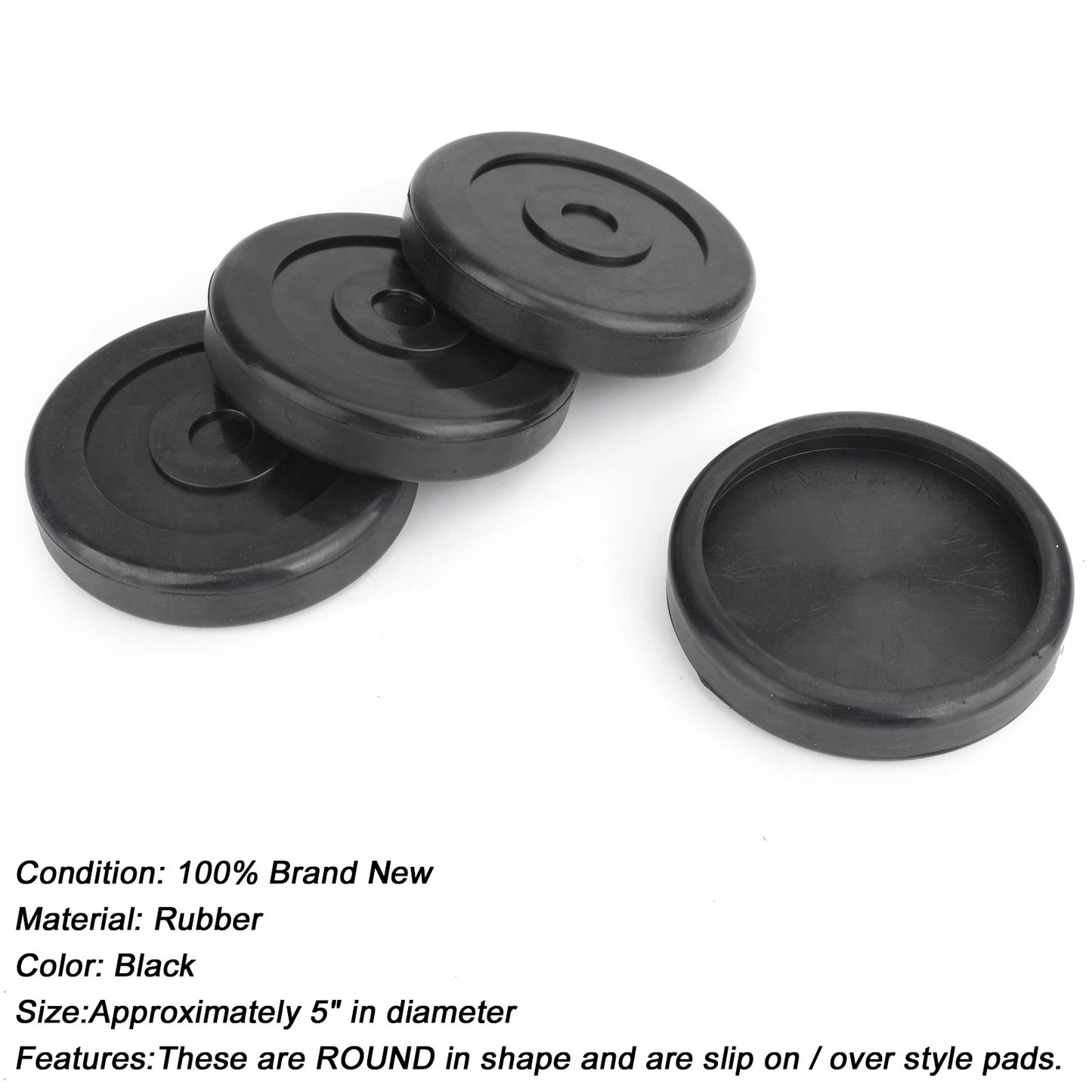 Set of 4 Round Rubber Arm Pads for Bendpak Danmar Lift (#5715017)