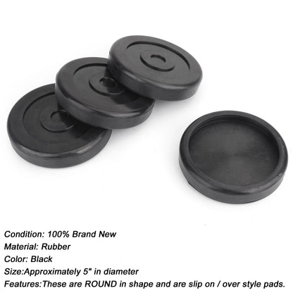 Set of 4 Round Rubber Arm Pads for Bendpak Danmar Lift (#5715017)