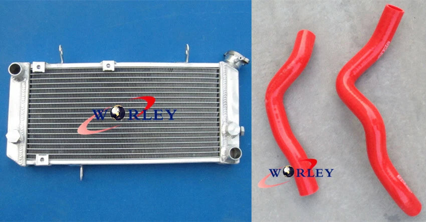 Aluminum Radiator with Black Silicone Hose for Suzuki TL1000S (1997–2001)