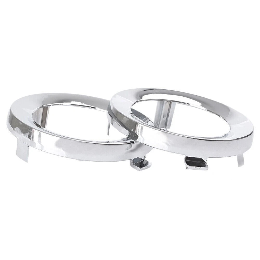 Set of 2 Front Fog Light Lamp Cover Trim Rings for Subaru Forester (2009–2013) Chrome
