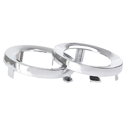 Set of 2 Front Fog Light Lamp Cover Trim Rings for Subaru Forester (2009–2013) Chrome