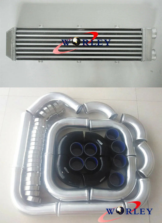 Turbo Intercooler Kit for Universal Vehicles (2" 550x140x80mm)