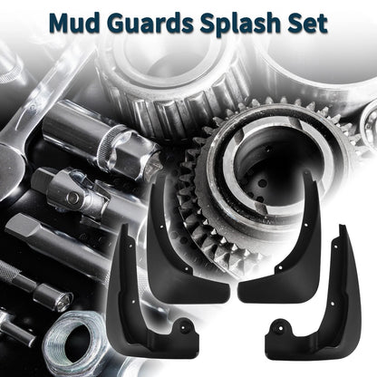 Set of 4 Mud Flaps Splash Guards for Skoda Yeti (2016–2019)