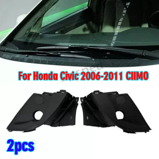 1 Pair Windshield Wiper Arm Cowl Vent Trim Cover for Honda Civic (2006–2011)