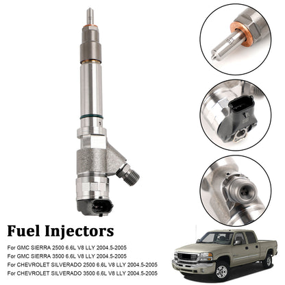 Fuel Injector for GMC Chevy 6.6L Duramax LLY (2004–2005)
