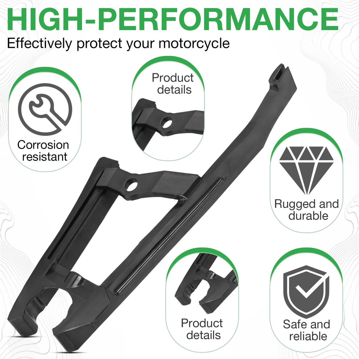 Front Chain Guide Guard Seal for Yamaha WR250R WR250X (2008–2020)