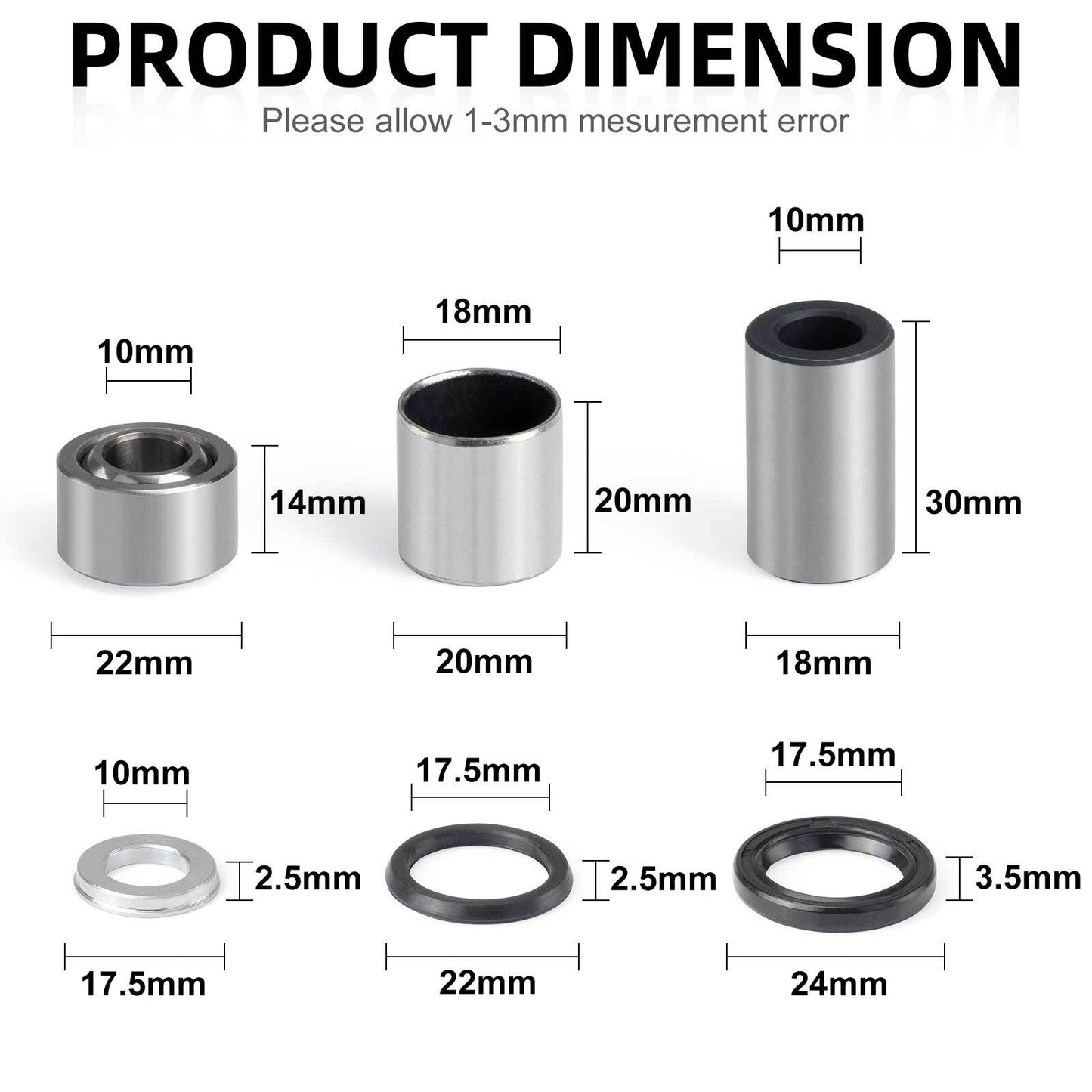 2X Front Shock Bushing Seal Kit for Honda Sportrax 400 (1999–2004)