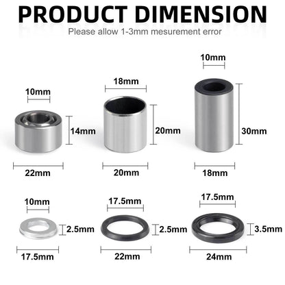 2X Front Shock Bushing Seal Kit for Honda Sportrax 400 (1999–2004)