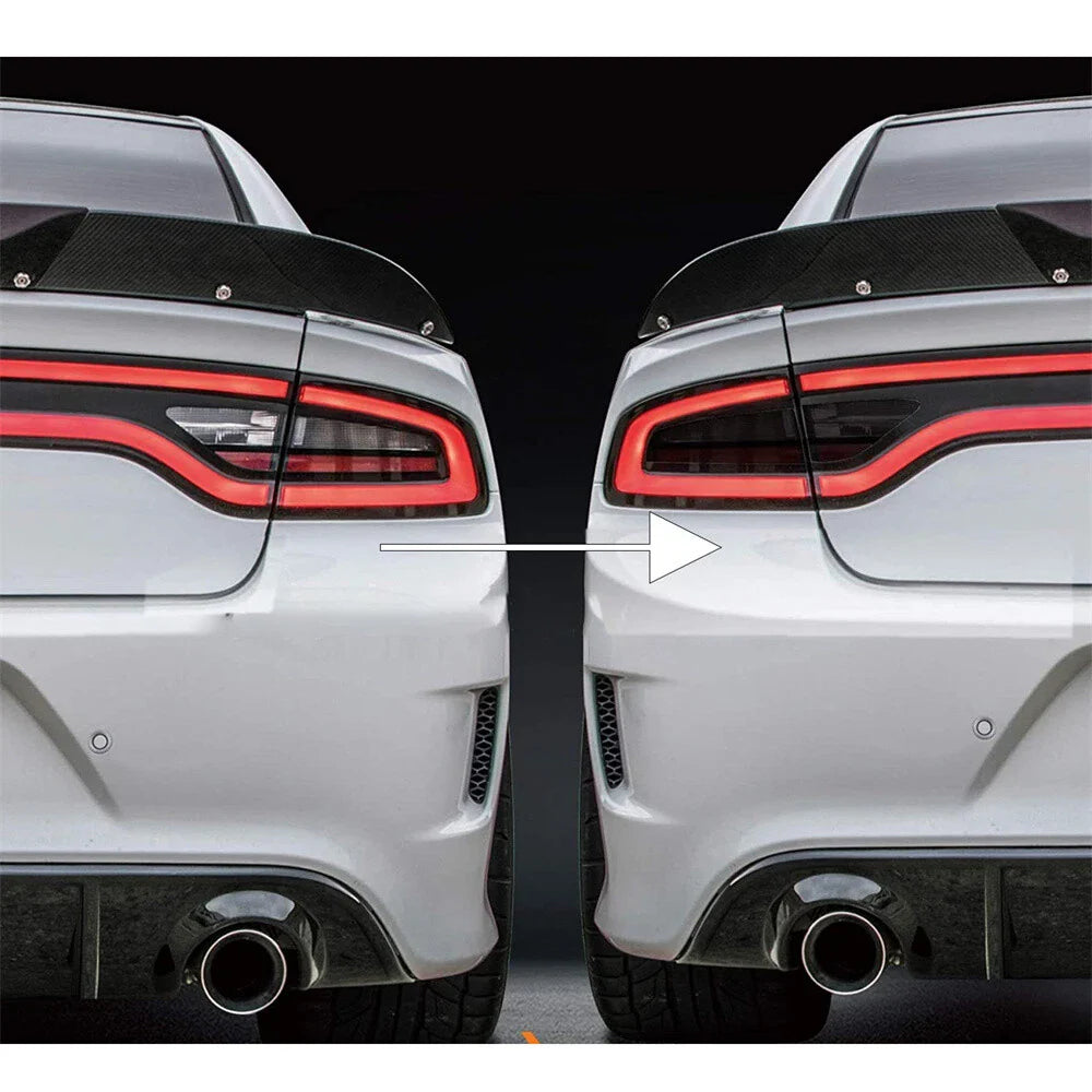 Smoked Rear Tail Light Overlays for Dodge Charger (2015-2023)