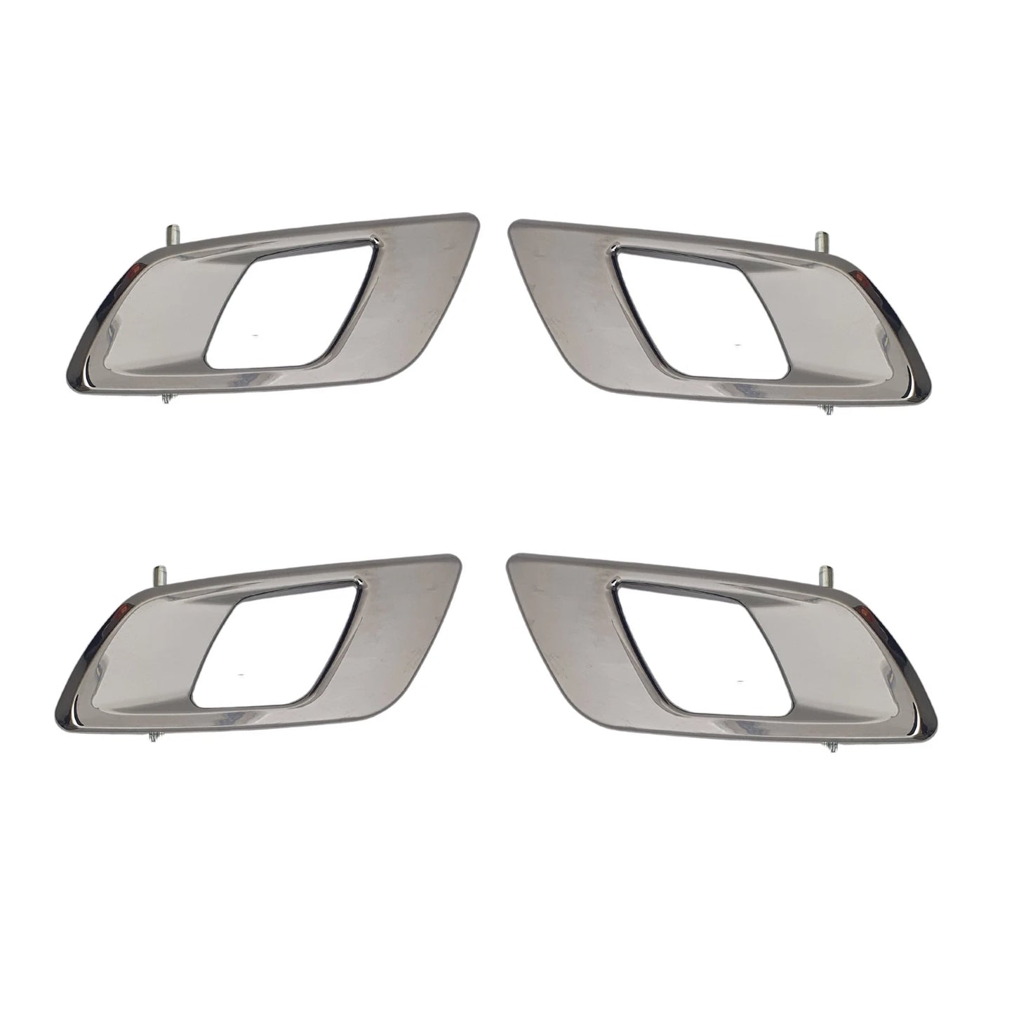 Set of 4 Inner Door Handles Bright Dark Chrome for Ford Ranger (2011–2022)
