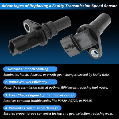 Transmission Input Output Speed Sensor for Nissan Sentra (2007–2024)