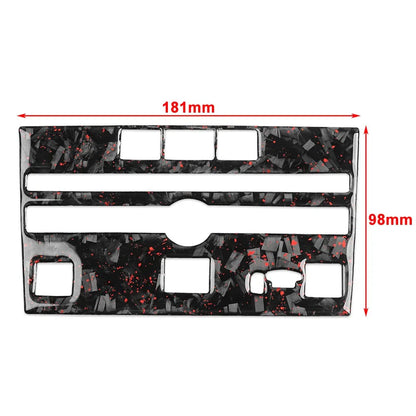 Forged Red CD Panel Frame Cover Trim for Infiniti Q50 Q60 (2014-2019)