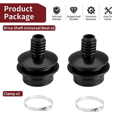 2X Drive Shaft Universal Boot for Suzuki Quadrunner 250 (1988–2002)