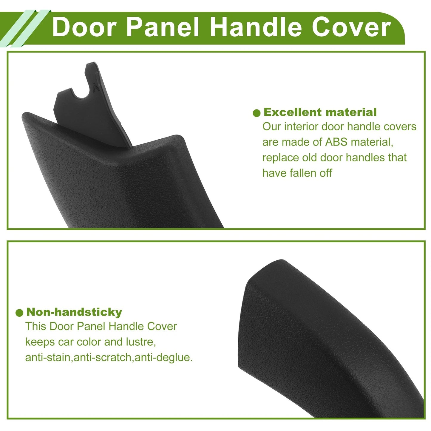 Door Panel Handle Pull Trim Cover for BMW X3 G01 (2018–2021) No. 51416999879 Black