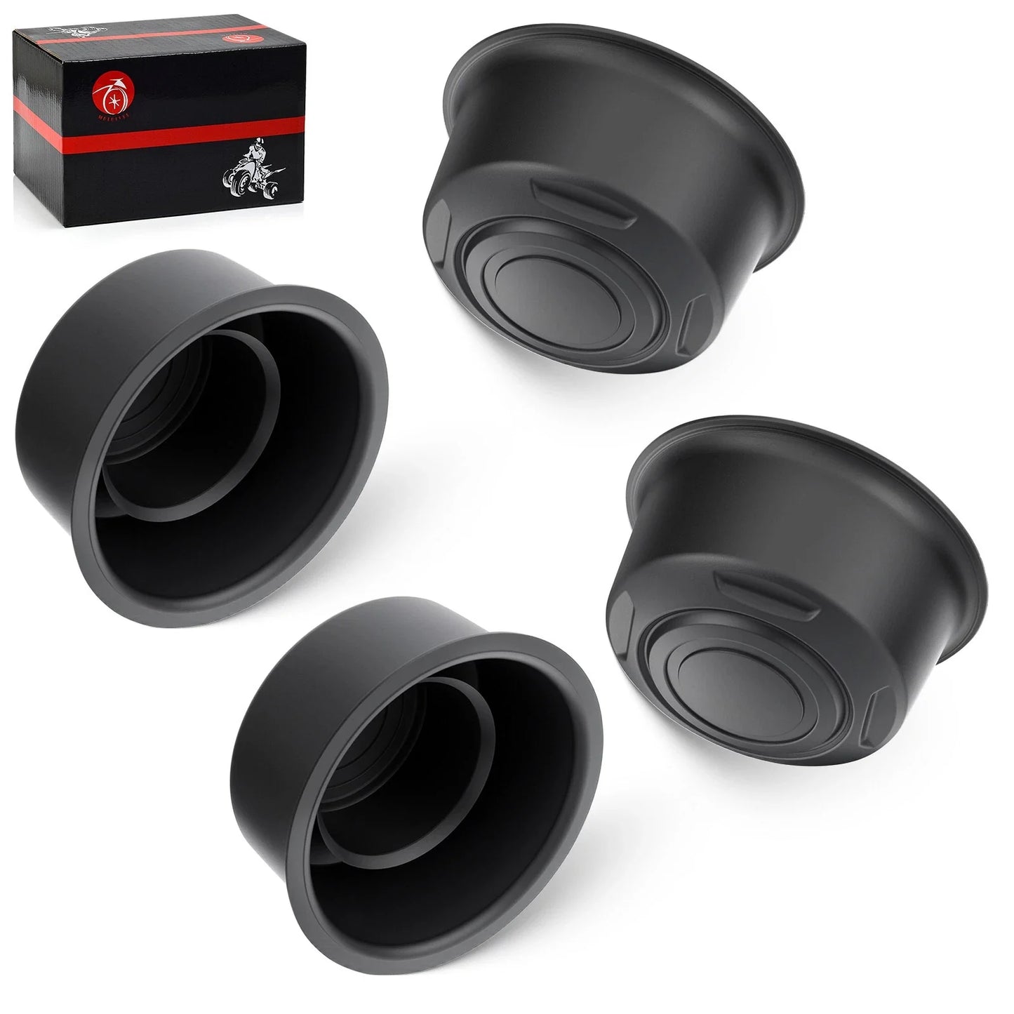 4x Center Dust Caps for Yamaha Rhino (2004–2012)