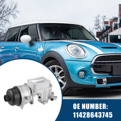 Engine Oil Cooler Replacement for BMW Mini Cooper Silver Tone
