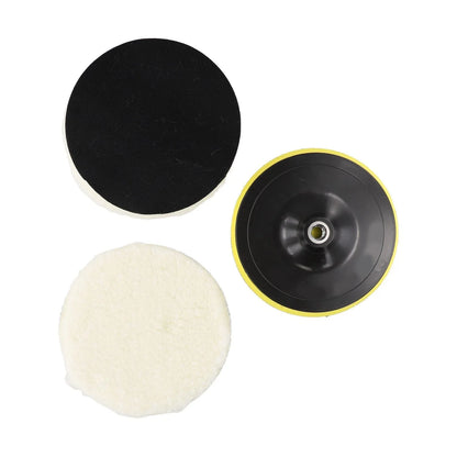 5 x Car Polishing Pads Waxing Cleaning Detailing Wool Bonnets Buffer Tool for Car