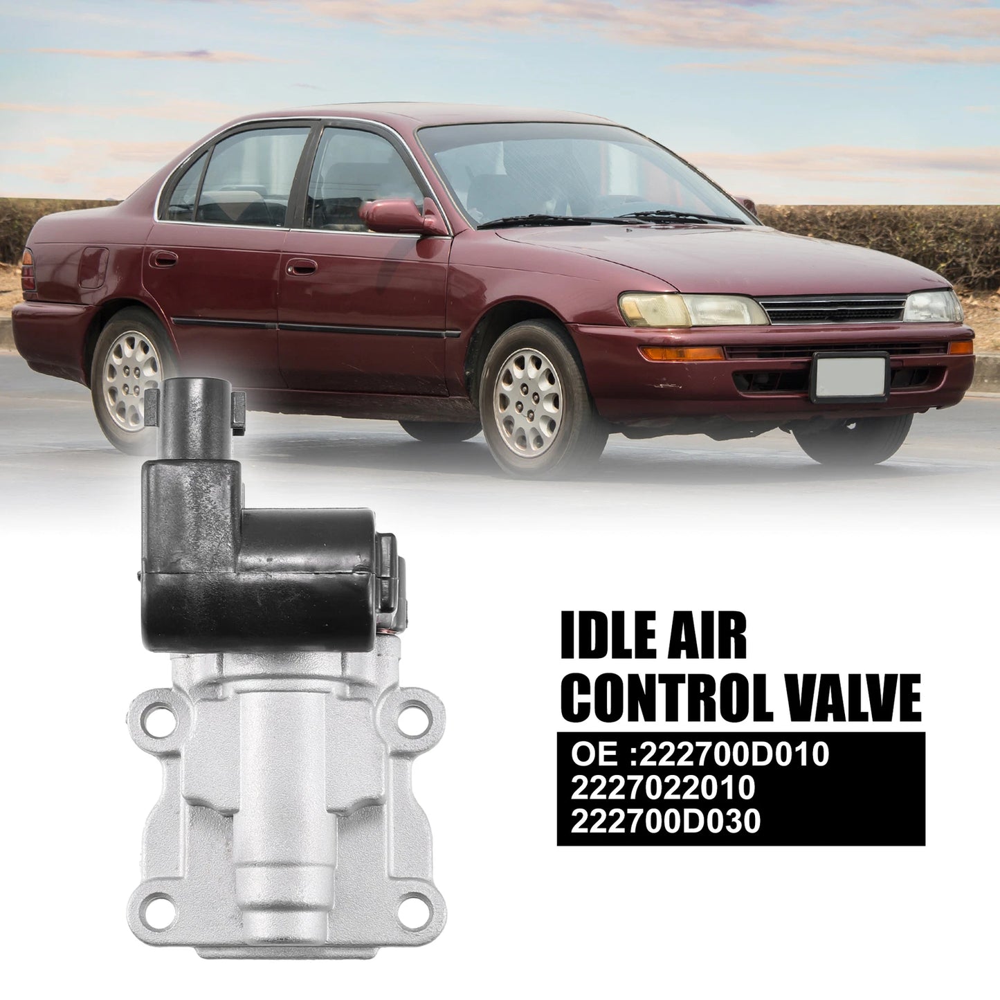 Idle Air Control Valve with Gasket for Chevy (222700D010, 2227022010, 222700D030)