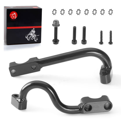 Set of 2 Black Handguard Mounts for Polaris Sportsman 570 800 850 1000 (2007–2024)