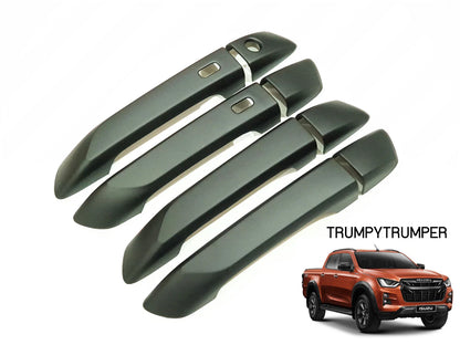 Matte Black Door Handle Cover Trim for Isuzu D-Max Ute (2020-2021)