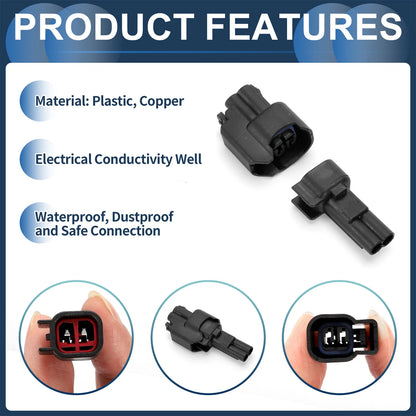 2 Pin Fuel Injector Waterproof Connector Plug for Chevrolet