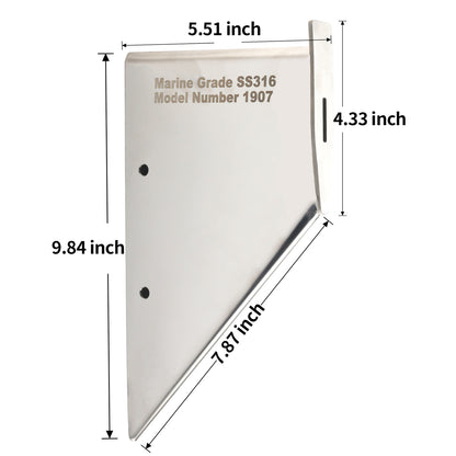 Skeg Guard for Mercruiser Alpha 1 (1985–1990) Stainless Steel Protector