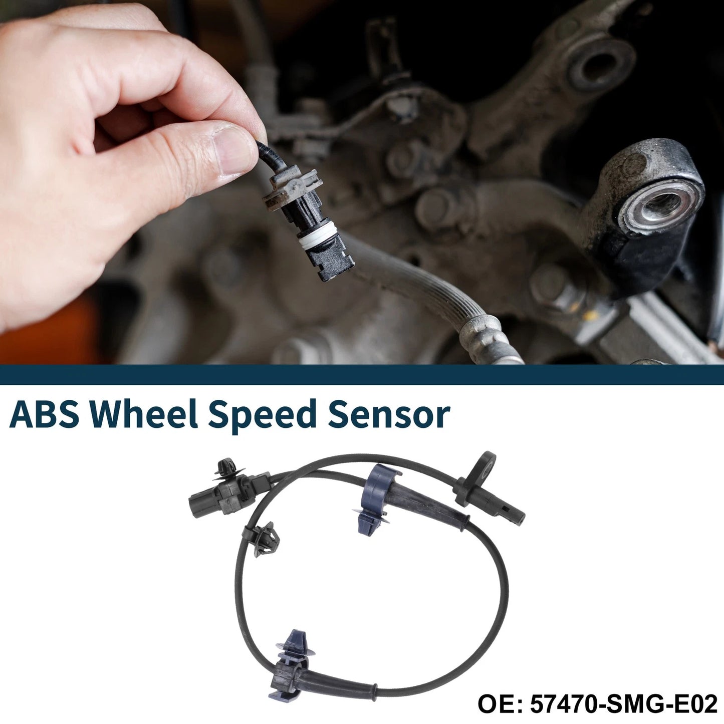 Rear Right ABS Wheel Speed Sensor 57470-SMG-E02 for Honda Civic (2006–2011)