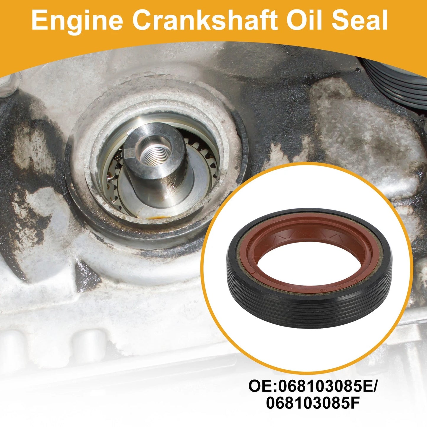 Front Crankshaft Oil Seal for VW Audi (No. 068103085E/068103085F)