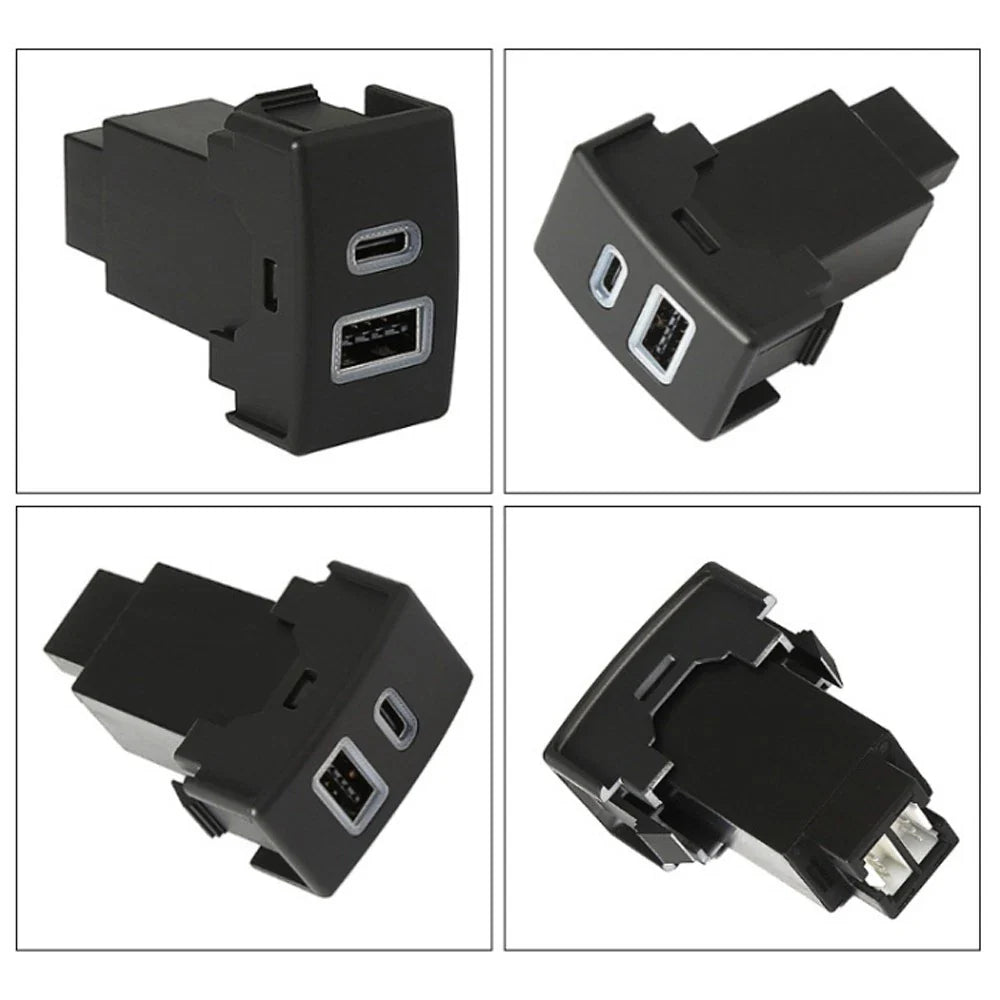 Dual USB QC3.0 Charger Switch Button for Mazda RX-8/6/3/CX-7