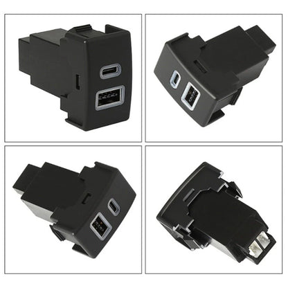 Dual USB QC3.0 Charger Switch Button for Mazda RX-8/6/3/CX-7