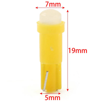 T5 Yellow Indicator 1 SMD Light Bulbs for Car Dashboard Gauge (Various Years)