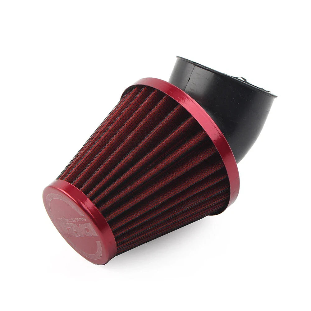 48mm Air Intake Filter Cleaner for Motorcycle - Red