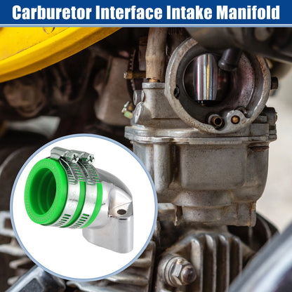 Set of 1.3" Intake ID Green Carburetor Interface for GY6-125 150 (4T)