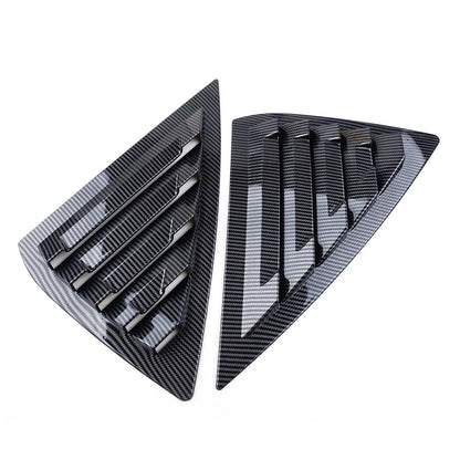 Carbon Fiber Black Window Flap Cover for Nissan Sentra Sedan (2013-2019)
