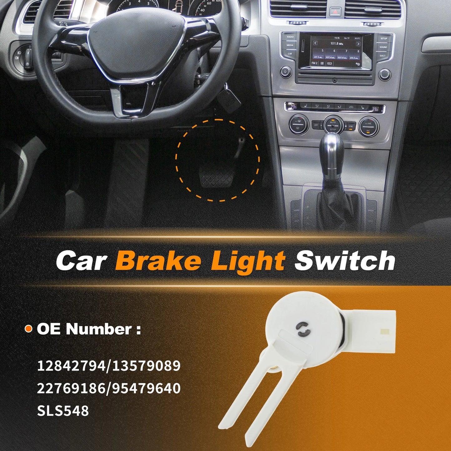 Brake Light Switch for Buick Verano (2012–2017) 12842794