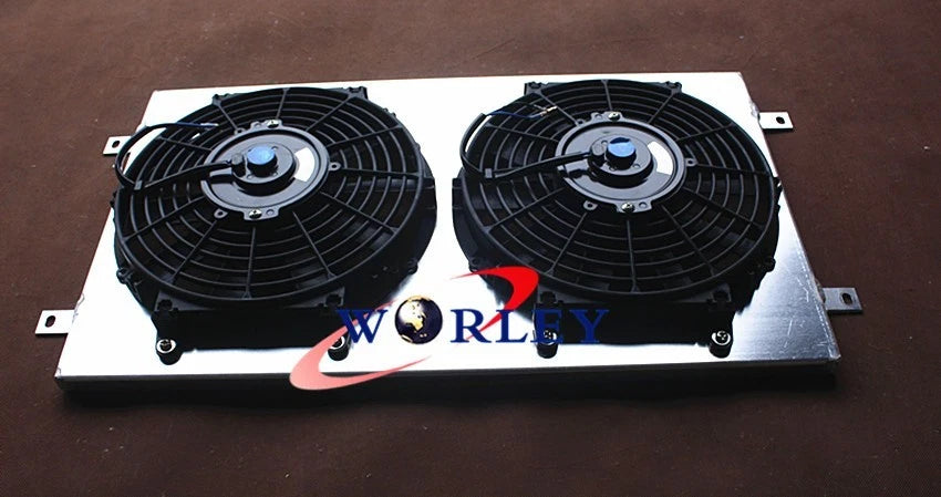 Aluminum Radiator Shroud with Thermo Fan for Holden HQ HJ HX HZ V8 (1971–1980)