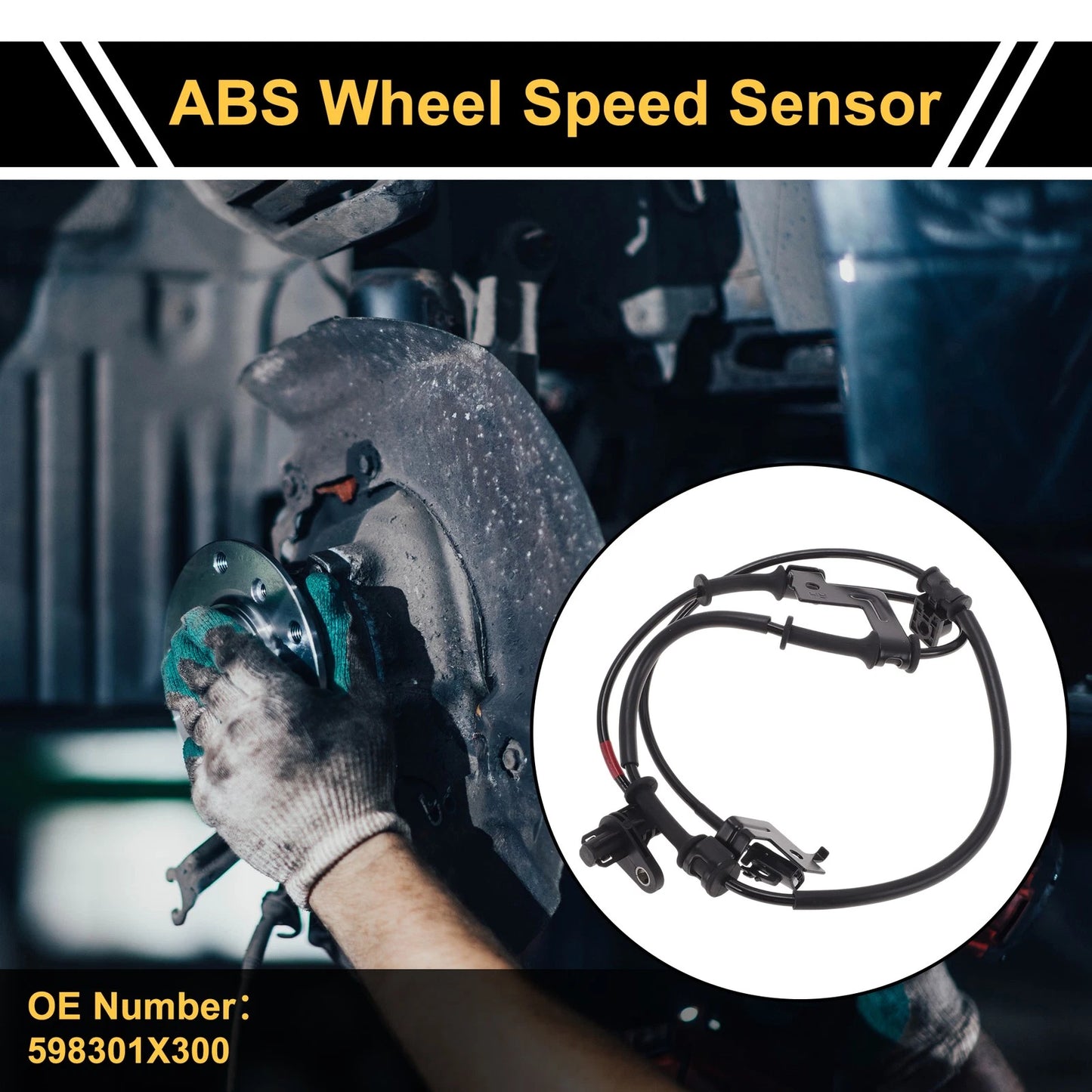 ABS Wheel Speed Sensor No. 598301X300 for Kia Forte (2009–2015) Front Right