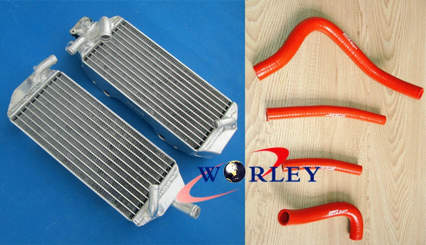 Aluminum Radiator with Blue Hose for Suzuki RM250 (1996–2000)