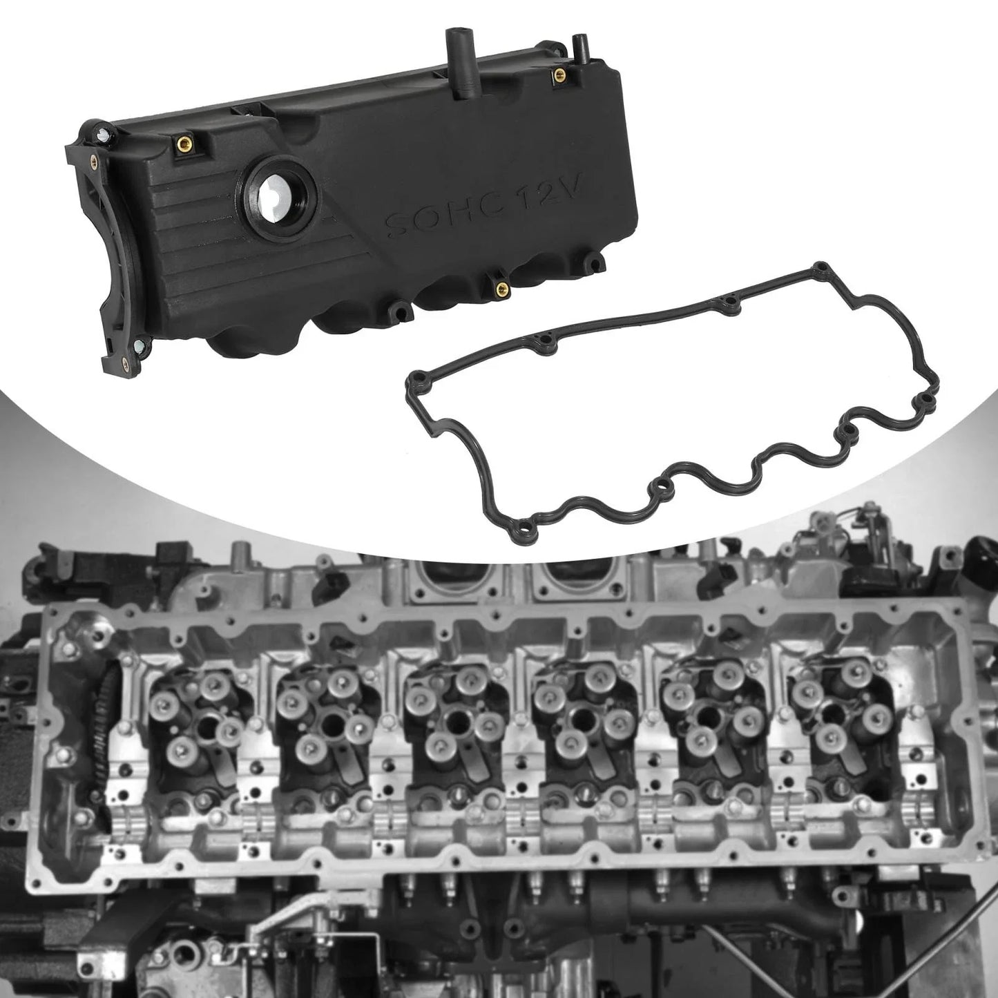 Engine Valve Cover for Hyundai Accent 2000-2002 1.5L (2 x Covers)