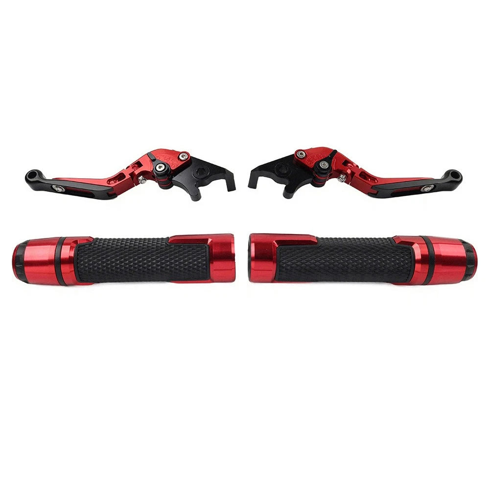 Folding Extendable Brake Clutch Lever Grip Set for Yamaha M-SLAZ 150 (2015–2019)