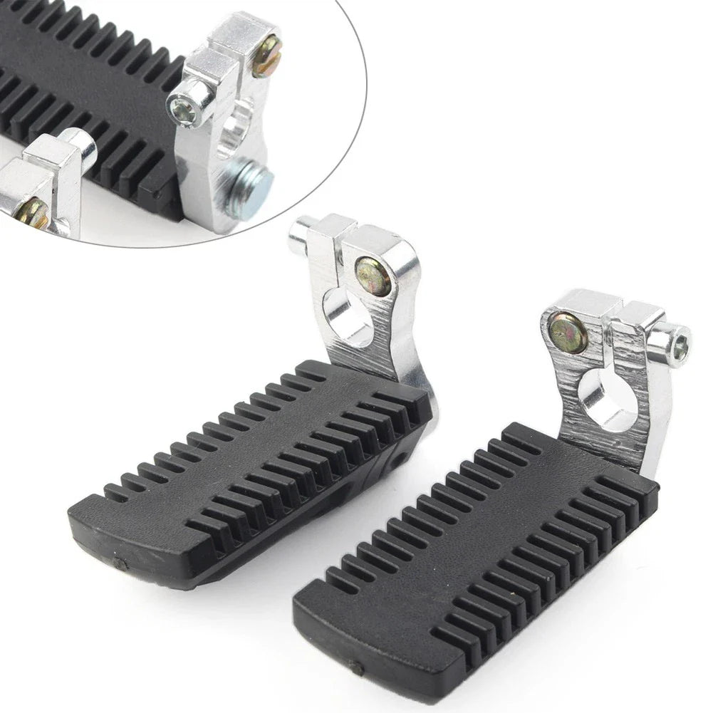 Footrest Pegs Pedal w/Clamp for 43cc 47cc 49cc Pocket Dirt Bike Mini ATV