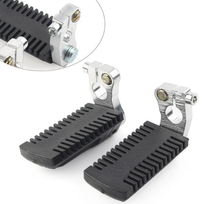 Footrest Pegs Pedal w/Clamp for 43cc 47cc 49cc Pocket Dirt Bike Mini ATV