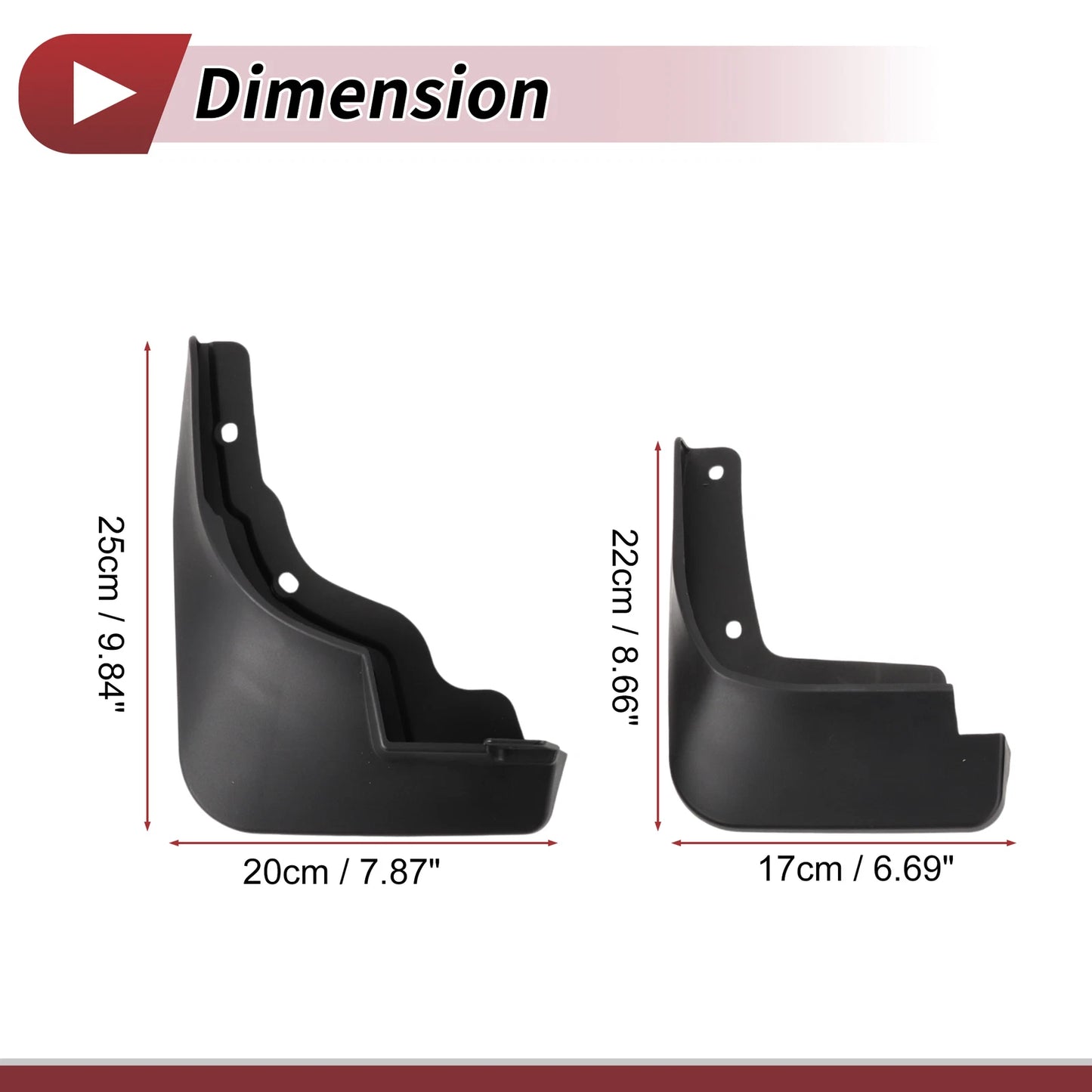 Set of 4 Mud Flaps Splash Guards for Hyundai Elantra (2023–2024)
