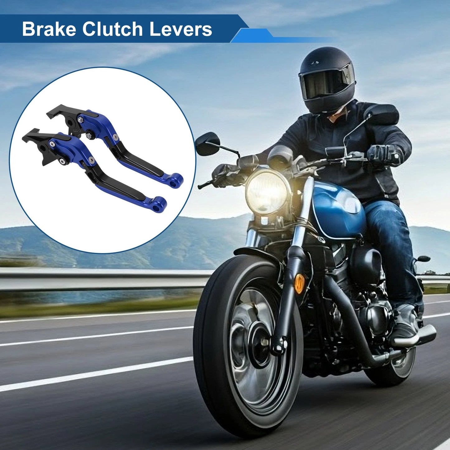 Adjustable Brake Clutch Lever Set for Kawasaki ZX7R/ZX7RR (1989–2003)