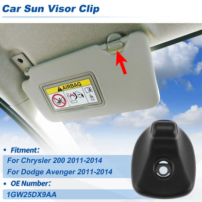 Sun Visor Clip for Chrysler 200 (2011–2014) & Dodge Avenger (2011–2014) 1GW25DX9AA