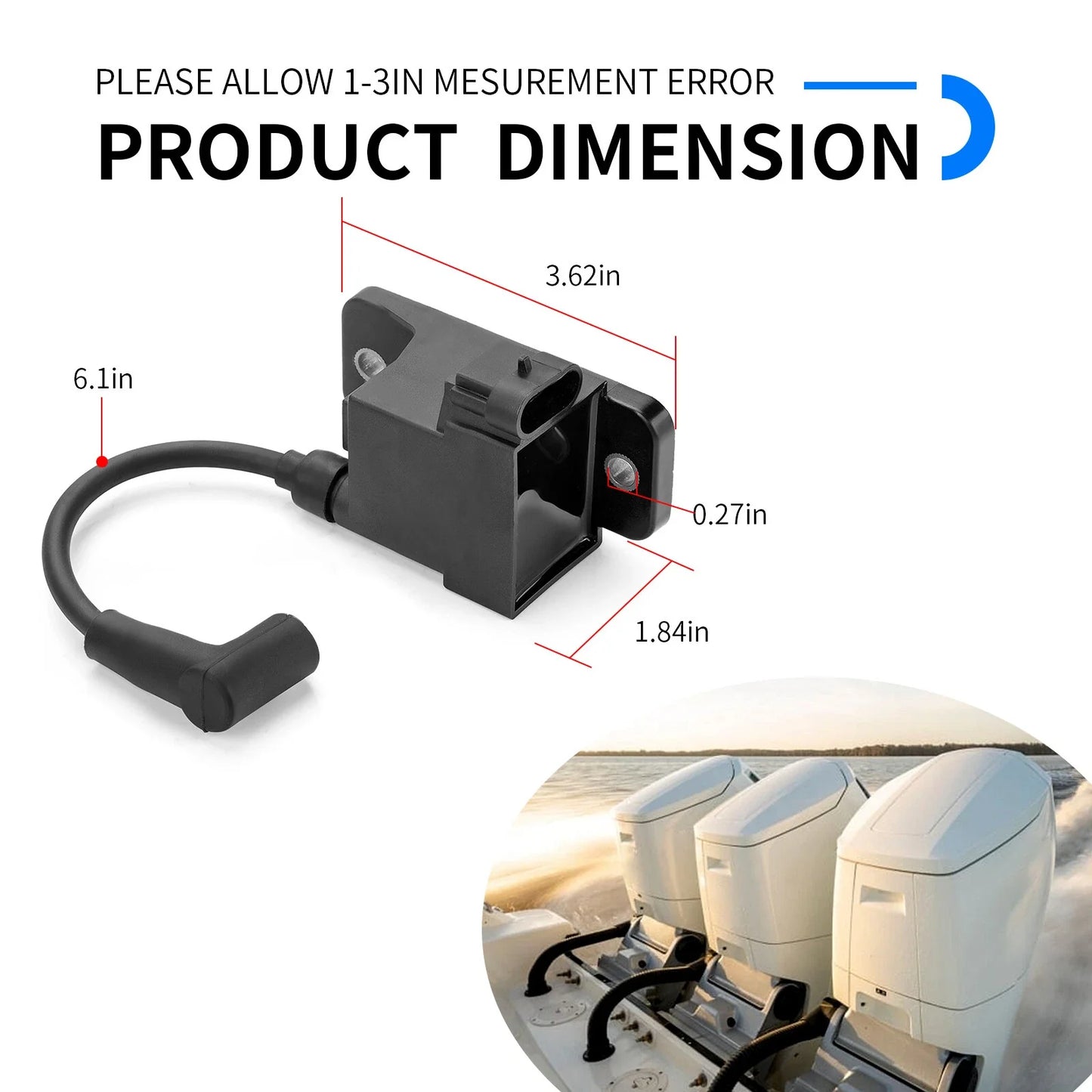 3x Ignition Coil CDM for Mercury Force (1996–1999)