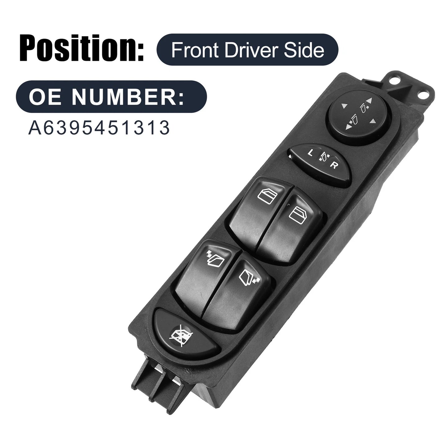 Power Window Switch for Mercedes Viano Vito (2003–2010) A6395451313